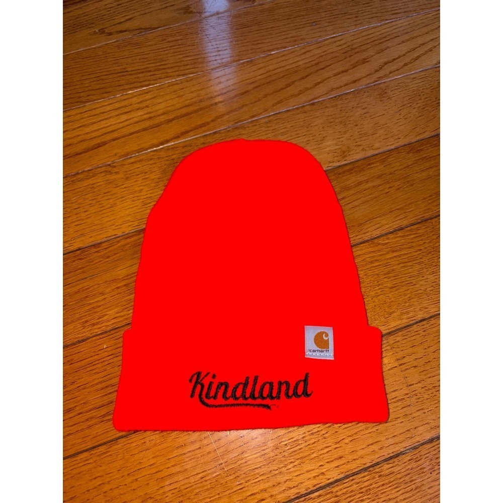 Carhartt Kindland Beanie Hat Red Acrylic One Size Fits All Men